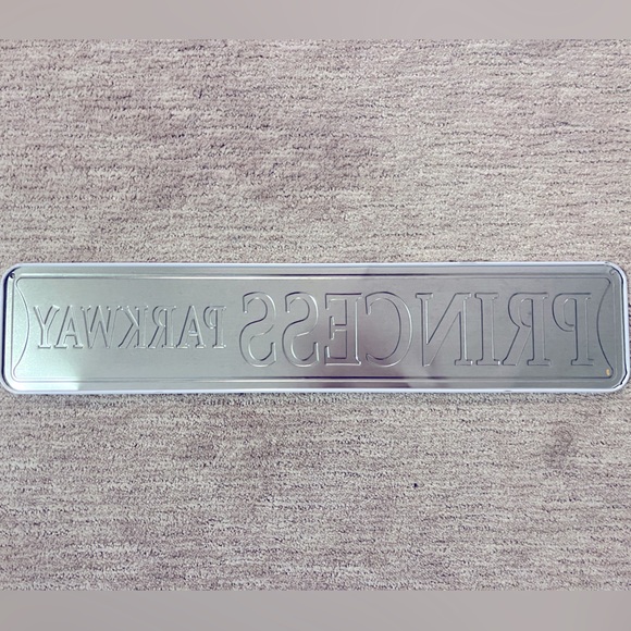 Princess Parkway Metal Sign 24” x 5” purple and white - Picture 2 of 2